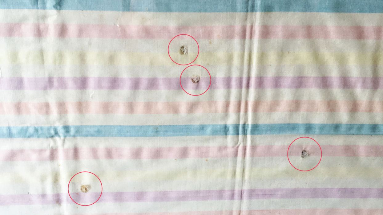 The Bishop's father's pillowcase